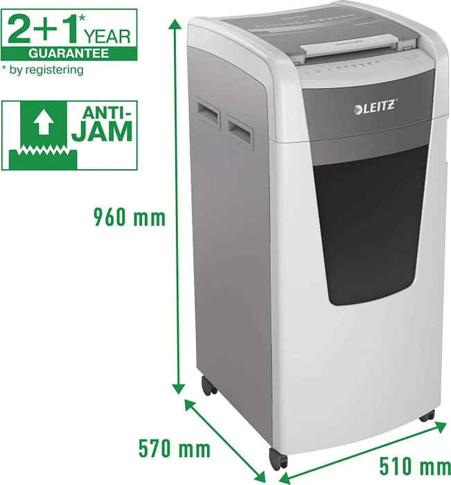 Leitz IQ Autofeed Office Pro 600 P5, 2x15mm, weiß/grau