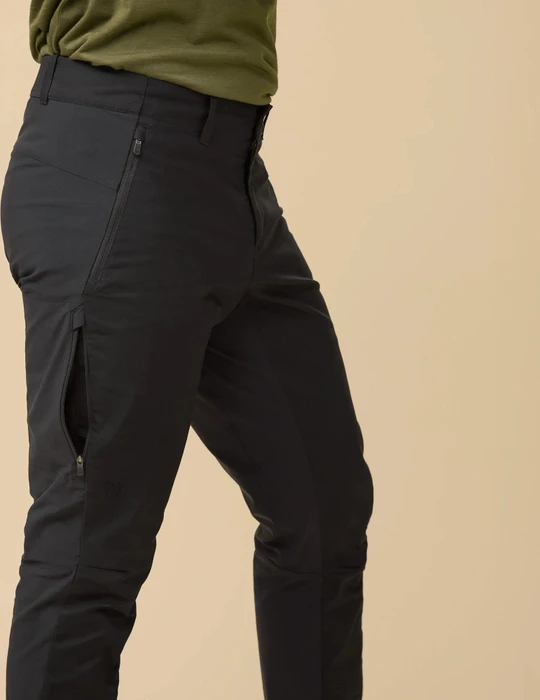 Fjällräven Hoja Hybrid Fahrradhose lang schwarz (Herren)