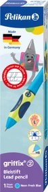 Pelikan griffix 2 Druckbleistift HB 2mm graphit, neon fresh blue, Linkshänder