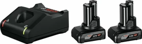 Bosch Professional Starterset 12V, 6.0Ah, Li-Ionen, 2 Akkus [12.0Ah] [144Wh]