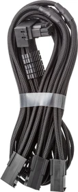 CableMod C-Series Pro, 12V-2x6 Kabel, 3x 8-Pin PCIe Stecker auf 16-Pin PCIe 5.1 12V-2x6 Stecker, Adapterkabel, 90°, Variante B, schwarz, 45cm