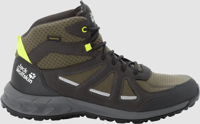 Jack Wolfskin Woodland 2 Texapore Mid khaki/green (Herren)