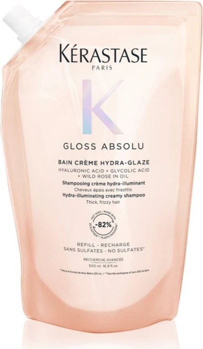 Kérastase Gloss Absolu Bain Créme Hydra-Glaze Shampoo Refill, 500ml