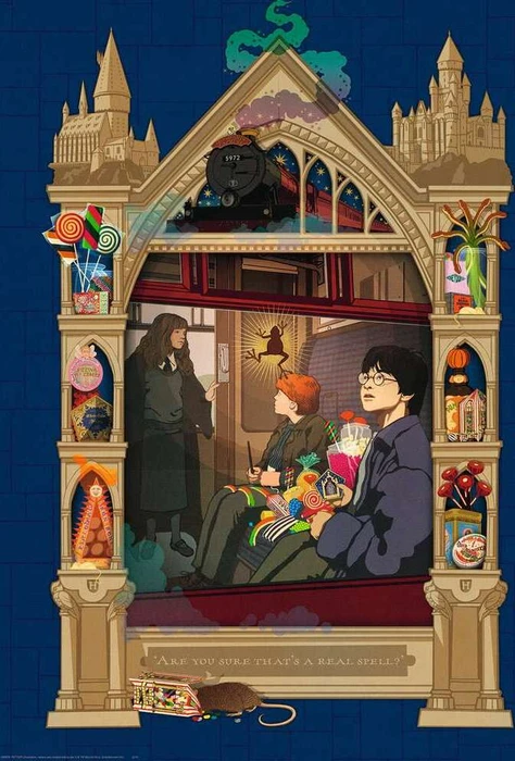 Ravensburger Puzzle Harry Potter auf dem Weg nach Hogwards