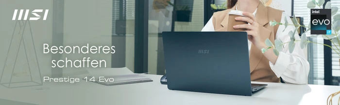MSI Prestige 14 Evo A12M-240, Carbon Gray, Core i5-1240P, 8GB RAM, 512GB SSD, DE