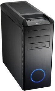 Lian Li PC-B25FB Blue Ring schwarz, schallgedämmt