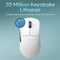 Ajazz AJ159 V2 MC Wireless Gaming Mouse mit Akku-Ladestation, weiß, USB/Bluetooth Vorschaubild