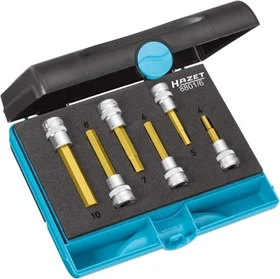 Hazet 8801/6 Innensechskant Steckschlüsselsatz inkl. Werkzeugbox, 6-tlg.