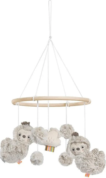 Fehn Lazy, Crazy & Pink Holz-Mobile Faultier