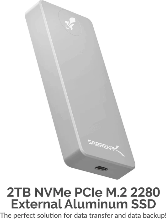 Sabrent Rocket Pro SSD, 2TB, USB-C 3.1