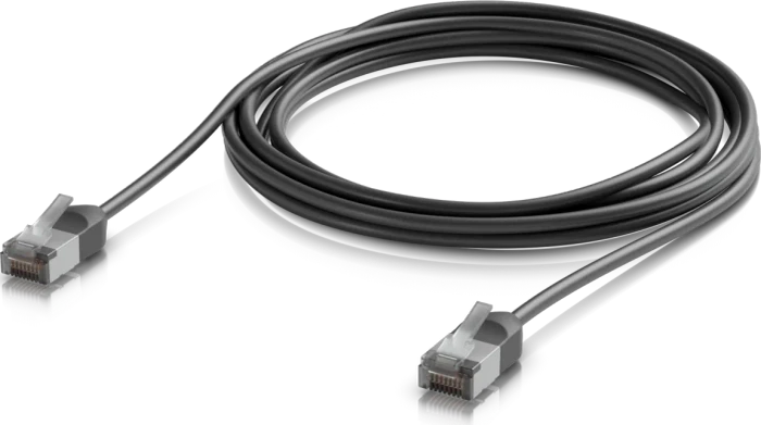 Ubiquiti UniFi Premium Patchkabel Outdoor, Cat6a, RJ-45/RJ-45, 3m, schwarz