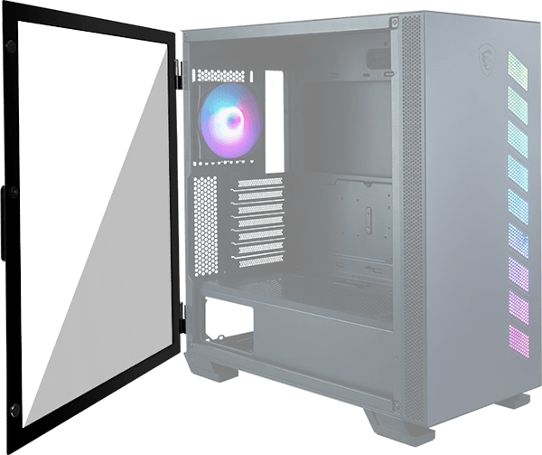 MSI MAG Vampiric 300R Pacific Blue, Glasfenster
