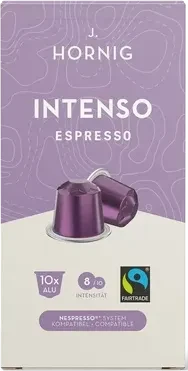 J. Hornig Intenso Espresso Kaffeekapseln, 10 Stück