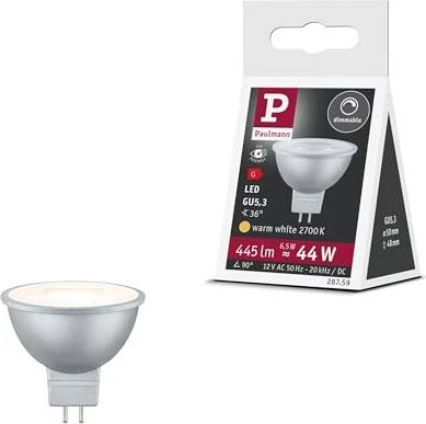 Paulmann LED Reflektor 6.5W/827 GU5.3 chrom matt