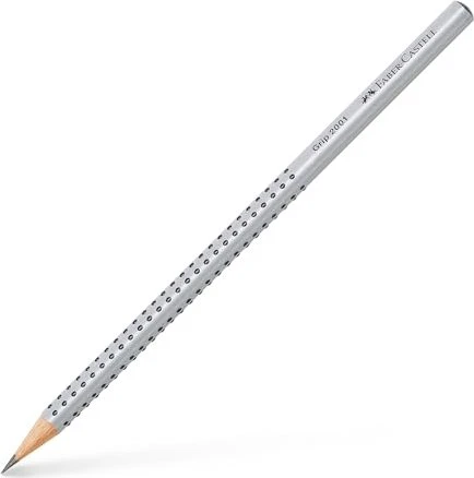 Faber-Castell Grip 2001 Bleistift H graphit, silber