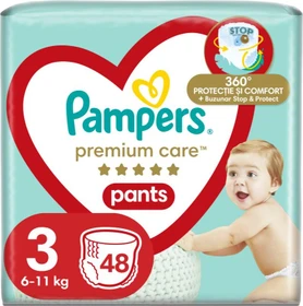 Pampers Premium Care Pants Gr.3 Einwegwindel, 6-11kg, 48 Stück