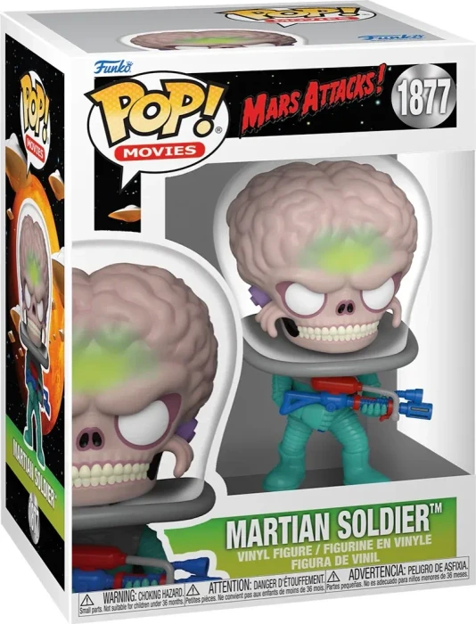 FunKo Pop! Movies - Mars Attacks - Martian Soldier with Atomic Ray Gun