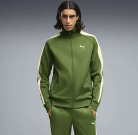 Puma T7 Always On Trainingsjacke earthy green/buttercream (Herren)