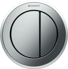 Geberit Typ 10 Fernbetätigung pneumatisch, für 2-Mengen-Spülung, UP-Drücker, glanzverchromt