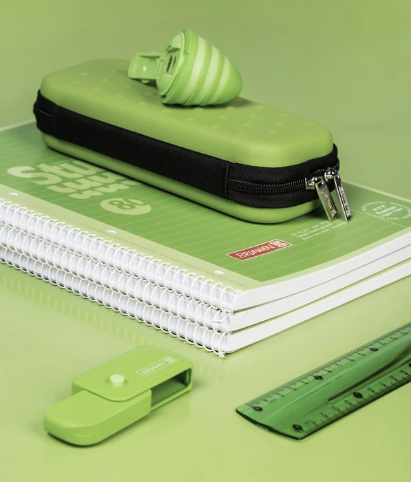 Brunnen Student Colour Code Collegeblock, A4, Lineatur 25, kiwi, 80 Blatt