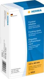 Herma Frankieretiketten, 157x40mm, weiß, 500 Blatt (500 Etiketten)