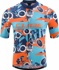 Cube Blackline CMPT Trikot kurzarm blue'n'orange (Herren)