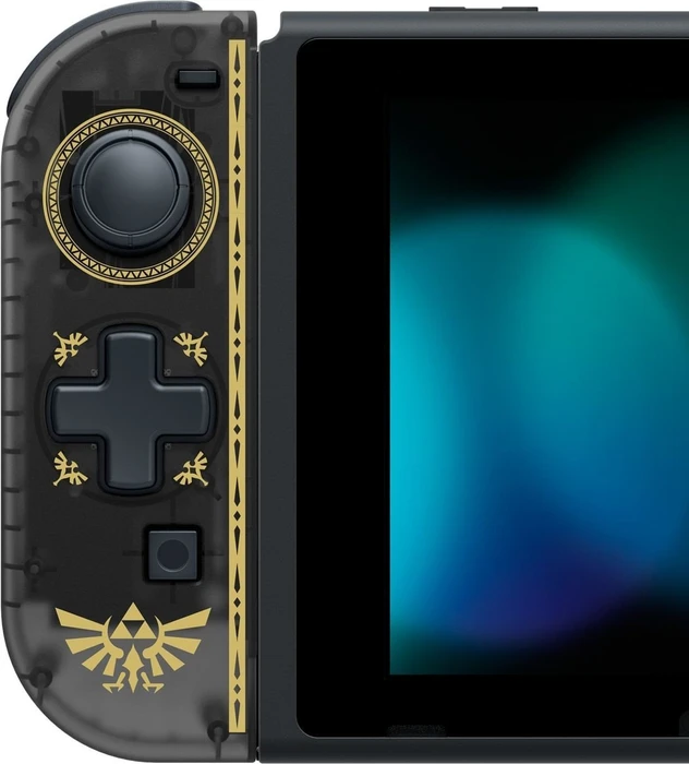 Hori D-Pad Joy-Con Controller links The Legend of Zelda: Breath of the Wild schwarz/gold (Switch)