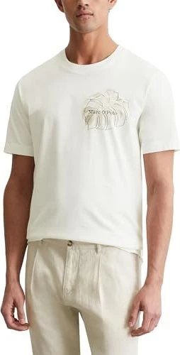 Marc O'Polo Regular Bio-Baumwolle T-Shirt kurzarm egg white (Herren)