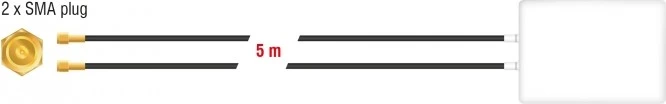 DeLOCK Multi Band, LTE, WLAN Outdoor-Antenne, 2.1GHz/900MHz, 8dBi, SMA, direktional, grau