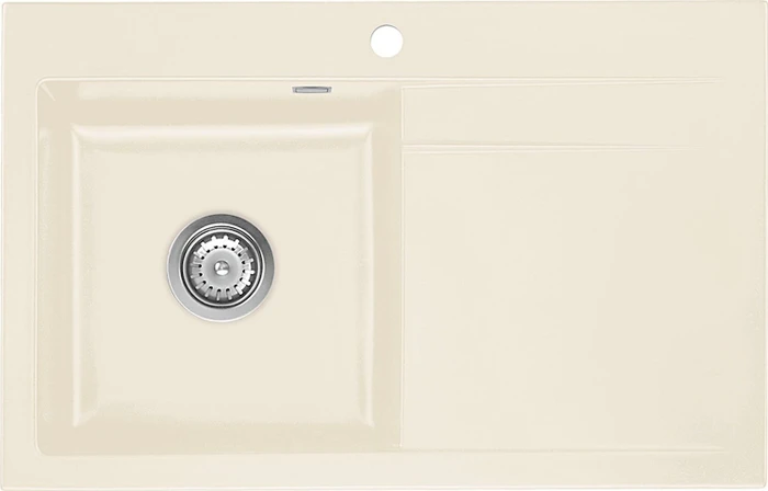 systemceram Stema 80 Einbau Becken links magnolie