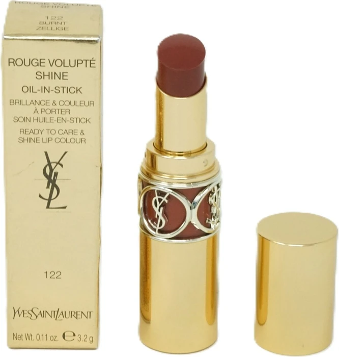Yves Saint Laurent Rouge Volupte Shine Lipstick 122 brun sulpice LSF15, 3.2g
