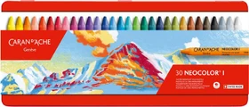 Caran d'Ache Neocolor I Wachskreide sortiert, 30 Farben, 30er-Set
