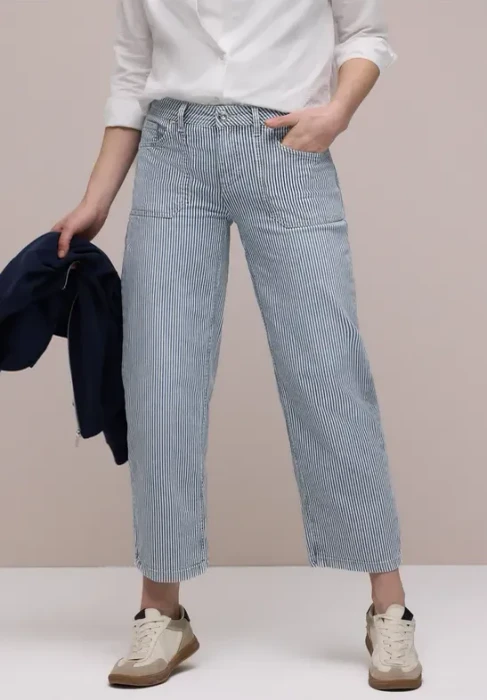 Street One Amalia Jeans indigo striped wash (Damen)