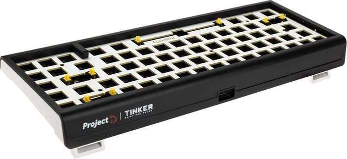Ducky Tinker 65 Barebone Gaming-Tastatur, schwarz/weiß, ANSI