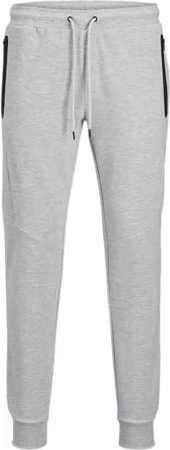 Jack & Jones Slim Fit Trainingshose lang light grey melange (Herren)