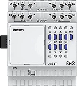 Theben JME 4 T KNX Erweiterungsmodul MIX2 4-fach, 6A, 4TE REG, Jalousieaktor (4930255)