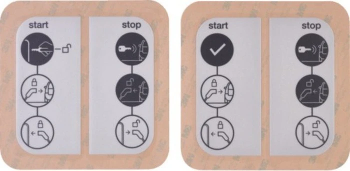 Hager Sticker für Ladestation witty
