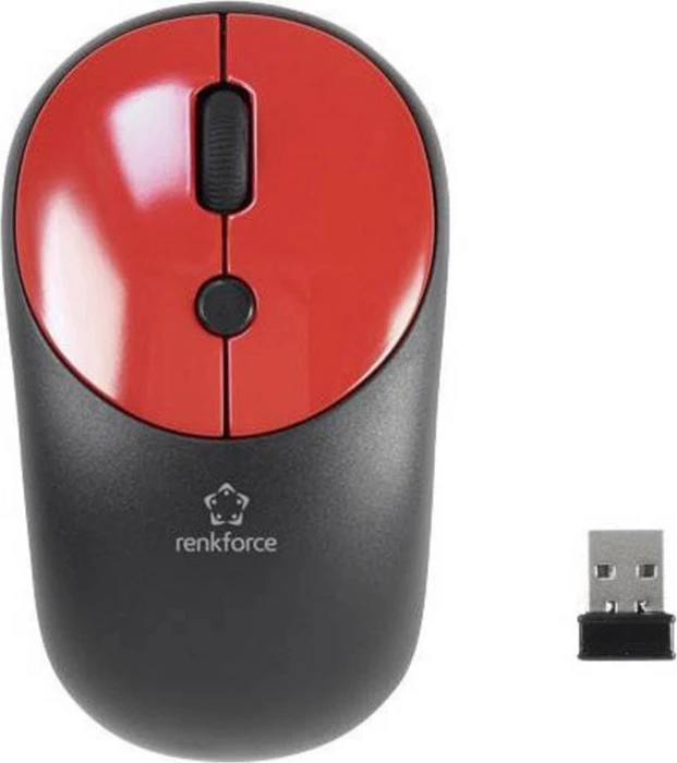 Renkforce RF-DS-Retro Funk-Tastatur-Maus-Set schwarz/rot, USB, DE