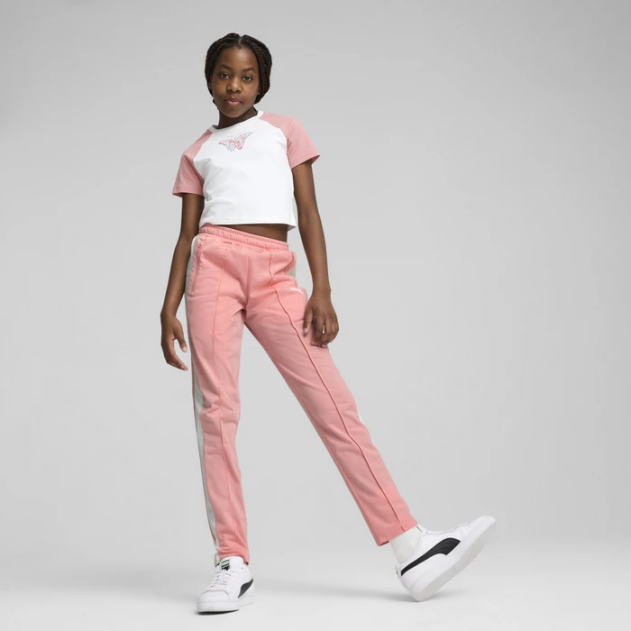 Puma T7 Always On Slim Trainingshose lang pink fruit (Junior)