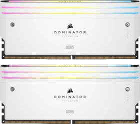 Corsair Dominator Titanium RGB weiß UDIMM 48GB Kit, DDR5-6000, CL30-36-36-76
