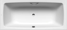 Kaldewei Cayono Duo 724 Badewanne 170x75x41cm, mit Grifflochbohrungen, alpinweiß matt