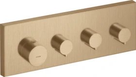 Hansgrohe Axor ShowerSolutions Thermostatmodul 360/120 Kontrollfeld für 3 Verbraucher eckig brushed bronze