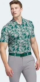 adidas Ultimate365 Mesh Print Poloshirt kurzarm collegiate green/sandy pink (Herren)