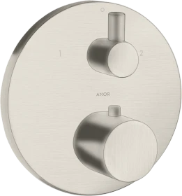 Hansgrohe Axor Uno Thermostat Unterputz mit Ab- und Umstellventil edelstahloptik