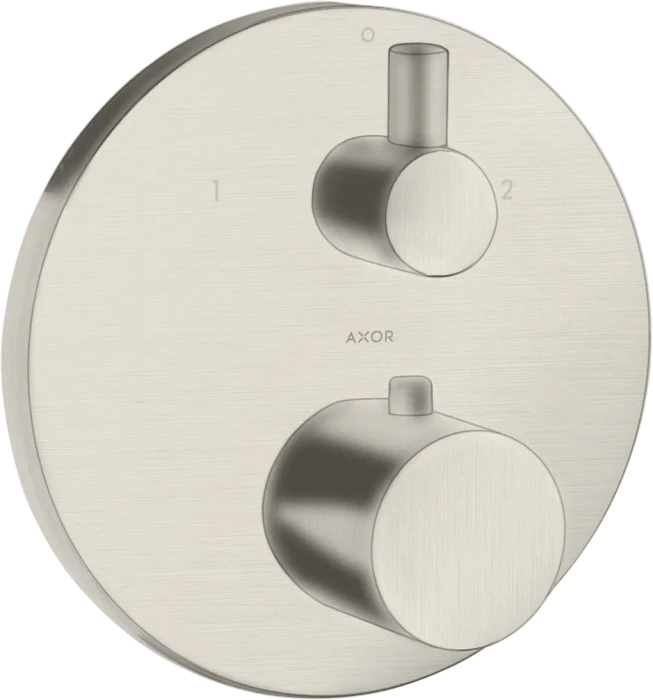 Hansgrohe Axor Uno Thermostat Unterputz mit Ab- und Umstellventil edelstahloptik