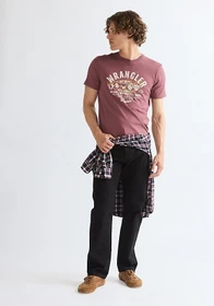 Wrangler Americana T-Shirt kurzarm rose brown (Herren)
