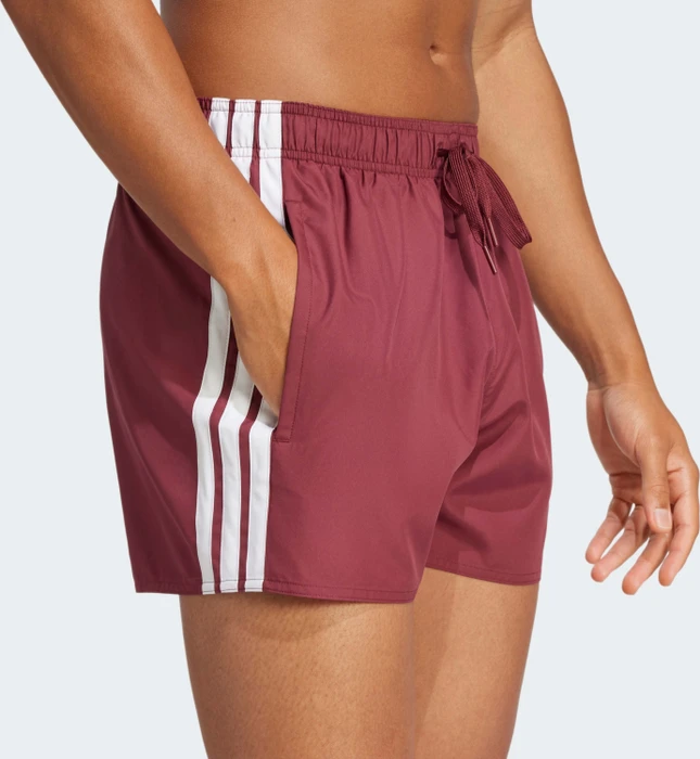 adidas 3-Streifen 3-Inch Badeshorts shadow red/white (Herren)