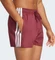 adidas 3-Streifen 3-Inch Badeshorts shadow red/white (Herren) Vorschaubild