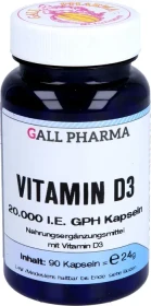 Hecht Pharma Vitamin D3 20.000 I.E. GPH Kapseln, 90 Stück