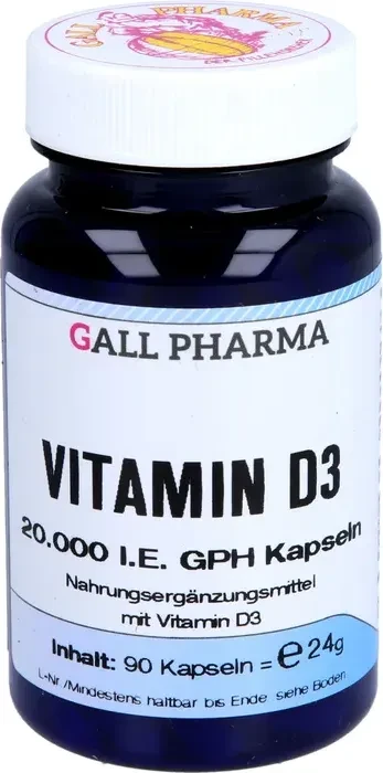 Hecht Pharma Vitamin D3 20.000 I.E. GPH Kapseln